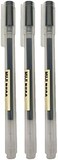 Gel Ink Ball Point Pen, Black, 0.5mm, Pack Of 3 (Japan Import)