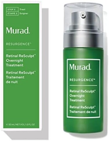 Murad Retinal Resculpt Overnight Treatment - Resurgence Anti-Aging Serum For Lines And Wrinkles - Encapsulated Vitamin A Skin Care For Smoothing, Firming And Lifting Face And Neck, 1.0 Fl Oz, Clear