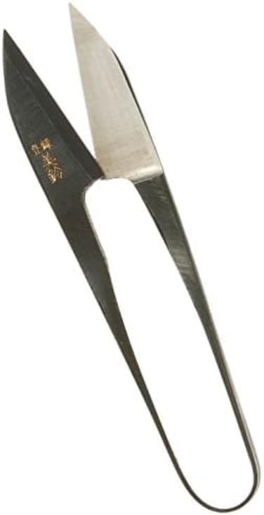 Kotobuki Traditional Japanese Thread Scissors, Black Finish With Short Blade