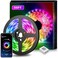 Wifi &amp; Music Sync Dream Color Changing Rgb LED Strip (44-Key Remote, 50Ft)