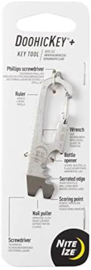 Nite Ize Kmtse-11-R3 Doohickey Keychain أداة متعددة، عدد 1 (عبوة من 1)، ستانلس ستيل
