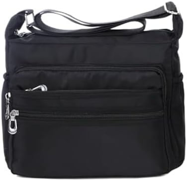 حقيبة كروس للنساء، حقيبة كتف مقاومة للماء، حقيبة ساعي البريد، حقيبة يد كاجوال من النايلون