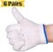 قفازات العمل، قفازات العمل اليدوية، قفازات السلامة، حماية العمل، الرجال والنساء، صناعة سميكة للشواء، قفازات إصلاح محبوكة، سلسلة متينة من أجل سلامة العمل، قطن سميك (6 أزواج)