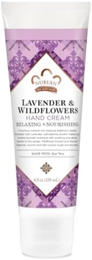 Nubian Heritage Hand Cream, Lavender And Wildflower, 4 Ounce