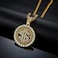 زي سلسلة ذهبية للرجال قلادات علامة الدولار الدوار 36 بوصة
