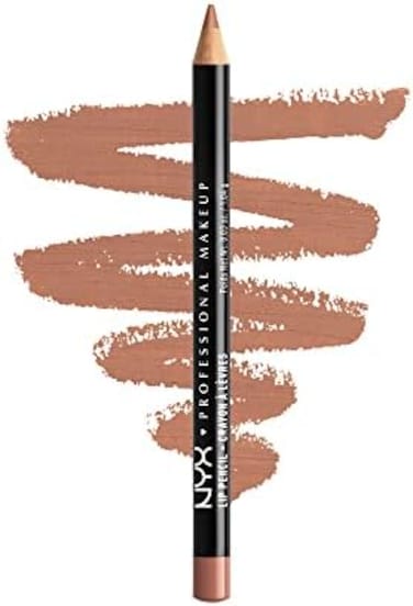 قلم الشفاه النحيف من NYX Professional Makeup، طبيعي، 0.03 أونصة، NYX-Slim-Lip-Pencil
