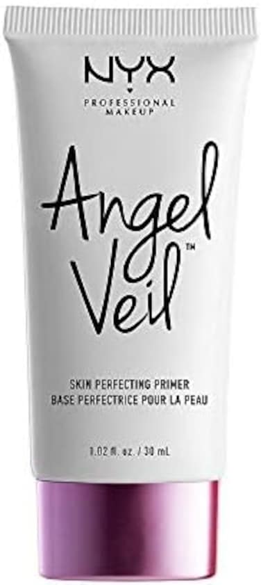 NYX Professional Makeup Angel Veil Skin Perfecting Primer, Light Formula, Silky Finish, Shine Control, Makeup Application, Vegan Formula