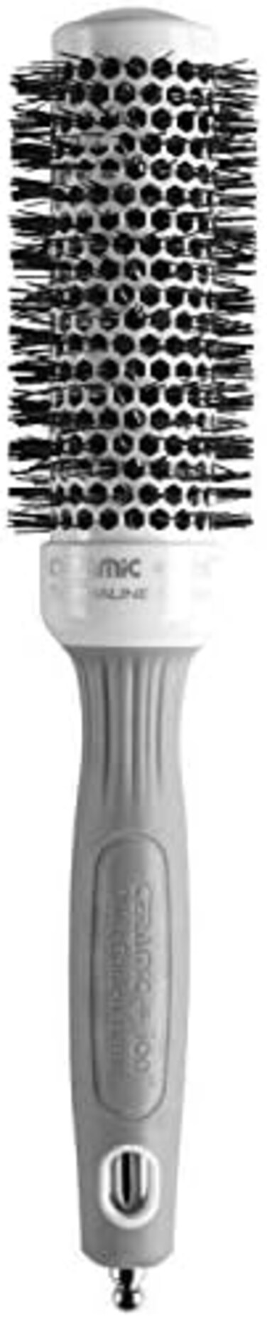 فرشاة شعر حرارية دائرية سيراميك + أيون من أوليفيا جاردن، 35 ملم، أسود