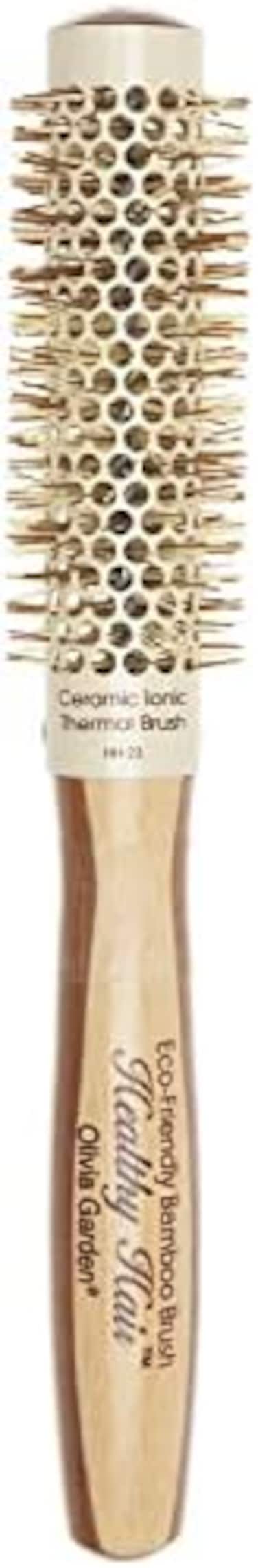 فرشاة شعر دائرية حرارية أيونية من الخيزران صديقة للبيئة ذات شعر صحي من أوليفيا جاردن Hh-23 (1 بوصة)