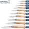 Opinel رقم 08 سكين جيب من الفولاذ المقاوم للصدأ قابل للطي للاستخدام اليومي مع مقبض من خشب الزان