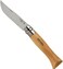 Opinel رقم 08 سكين جيب من الفولاذ المقاوم للصدأ قابل للطي للاستخدام اليومي مع مقبض من خشب الزان