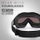 Outdoormaster Otg Ski Goggles - Over Glasses Ski/Snowboard Goggles For Men, Women &amp; Youth - 100% UV Protection (Black Frame + Vlt 15.6% Blue Lens)