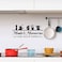 Outus 3 Pieces Kitchen Wall Decal Wall Arts Stickers Dining Room Rules Decals Decor Kitchen Utensil Wall Art Vinyl Home Decor For Kitchen Dining Room Decoration
