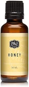 زيت عطري من P&J Trading - معطر بالعسل 30 مل - روائح الشموع، صناعة الصابون، زيت الناشر، الروائح المنعشة