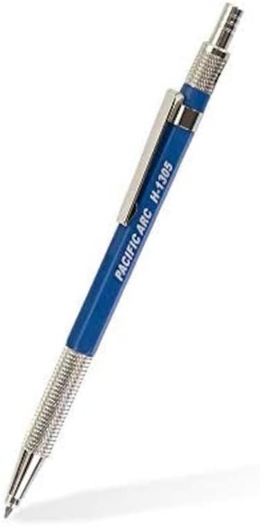 حامل الرصاص ومبراة الرصاص 2 مم من Pacific Arc، قلم رسم أزرق للرسم الفني والصياغة والرسم