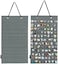 Pacmaxi Hanging Brooch Pin Organizer, Display Pins Storage Case, Brooch Collection Storage Holder, Holds Up To 96 Pins.(Not Include Any Accessories)