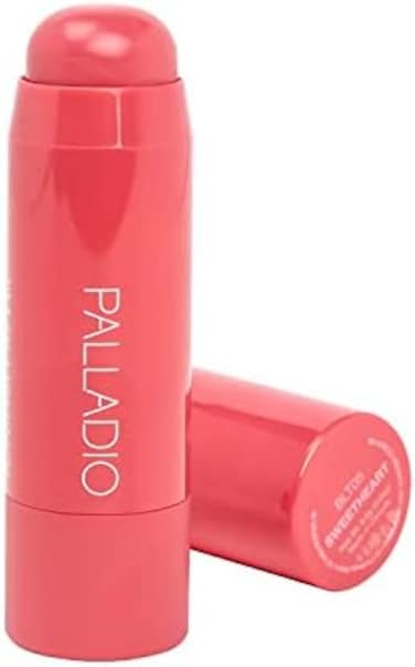 بالاديو (حبيبتي) أنا أحمر الخدود 2 في 1 ملون للخدود والشفاه، أحمر خدود كريمي خفيف الوزن قابل للبناء، تركيبة مرطبة شفافة متعددة العصي، عدد 1 (عبوة من قطعة واحدة)