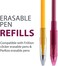 Parkoo Gel Ink Refills Compatible With Frixion And Friction Erasable Gel Pens, Fine Point 0.7 mm, 14 Colors