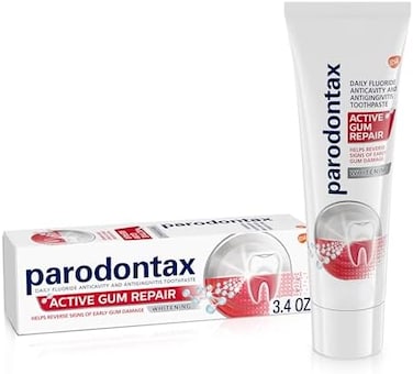 معجون أسنان بارودونتاكس النشط لإصلاح اللثة ونزيف اللثة - أنبوب 3.4 أونصة