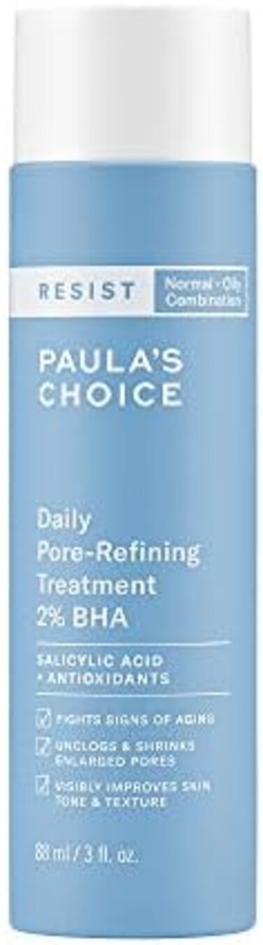 علاج Paula's Choice Resist اليومي لتنقية المسام مع مقشر يحتوي على 2% من حمض Bha، وزجاجة مقشر للوجه سعة 3 أوقية للمسام الكبيرة والبشرة العادية والدهنية والمختلطة