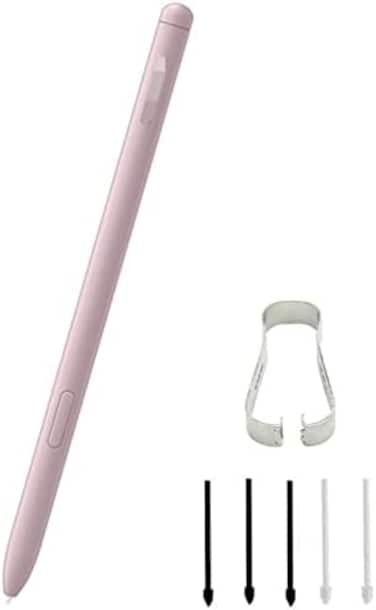 بديل قلم Pctc Galaxy Tab S6 Lite S لجهاز Samsung Galaxy Tab S6 Lite (Ej-Pp610Bpeguj) قلم لمس S قلم + نصائح/استبدال سن (وردي شيفون)