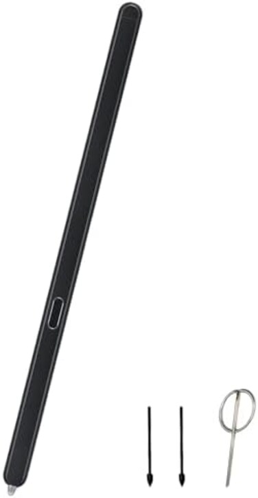 Galaxy Z Fold 6 S Pen Fold Edition For Samsung - Slim Touch Stylus Pen Replacement With Tips/Nibs And Card Pin (Black)