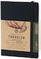 Pentalic 4" X 6" Pocket Sketchbook Traveler Journal, 160 Pages, Black