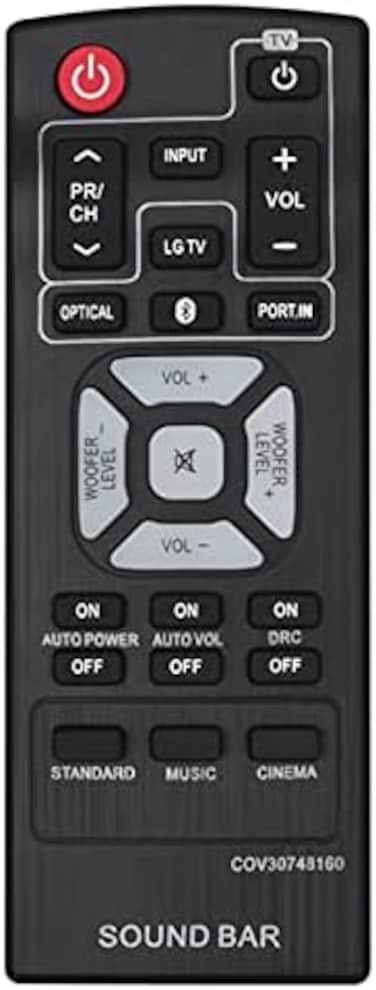 Cov30748160 Replacement Remote Control Work With Lg Soundbar Nb2540 Nb2540A