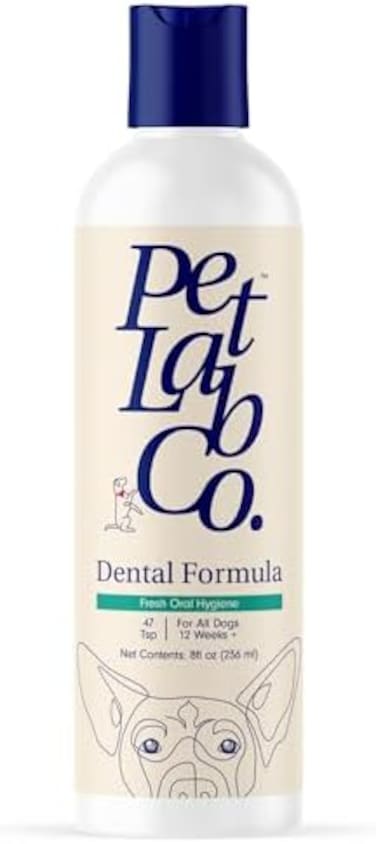 Dental Formula Water Additive For Dogs, Targets Dog Plaque And Tartar Build-Up For Fresher Breath And Healthier Gums, Fresh Drinking Oral Hygiene Care (No Brush Required)