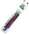Pilot Frixion Ball 3 3 Color Gel Ink Multi Pen, Fine Point -0.5mm-Black/Blue/Red Inks Black Body &amp;3 Colors Gel Ink Pens Refills Value Set