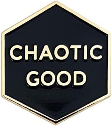 دبوس طية صدر السترة من المينا الجيد الفوضوي من Pinsanity