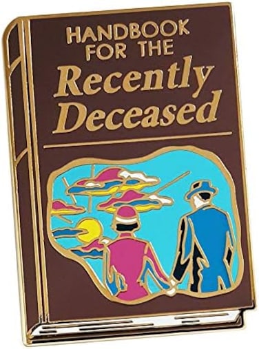 Pinsanity 'Handbook For The Recently Deceased' Enamel Lapel Pin