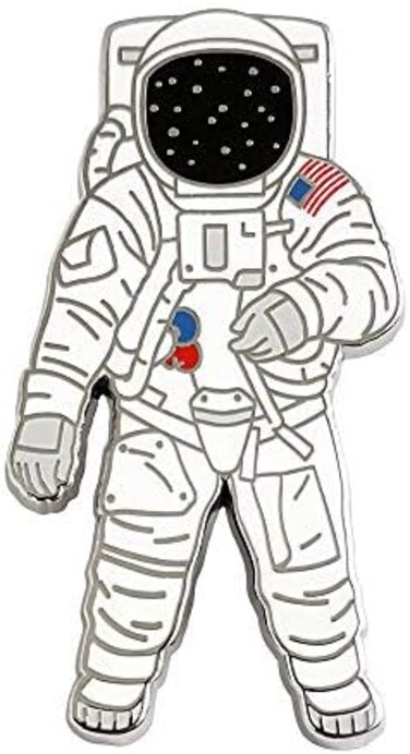 Pinsanity Apollo Astronaut Enamel Lapel Pin