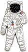 Pinsanity Apollo Astronaut Enamel Lapel Pin