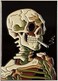 Pinsanity Van Gogh 'skull With Burning Cigarette' Painting Enamel Lapel Pin