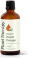 Plant Therapy Sweet Orange Organic Essential Oil 100% Pure, Usda Certified Organic, Undiluted, Natural Aromatherapy, Therapeutic Grade 100ml (3.3 Oz)