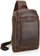 Polare Full Grain Leather Sling Bag Travel/Hiking Bike Multi-Purpose Crossbody Daypack For Men