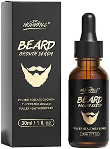 Beard Growth Oil With Biotin Caffeine For Men Beard Growth Serum Stimulate Beard Growth Promote Hair Regrowth Facial Hair Treatment Full Longer Masculine Thick Male Beard Gift