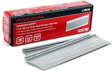 Powernail 18Ga 1-1/2" Powercleat على شكل حرف L (صندوق مكون من 1000 قطعة)
