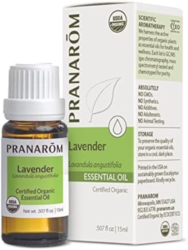 Pranarom - Lavender Essential Oil, Lavender Oil For Home, Lavender Essential Oils For Diffusers, Lavender Oil For Skin Care, Essential Oils Lavender Aromatherapy, Certified Organic, 15ml