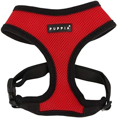 Puppia Soft Dog Harness, Red, Small