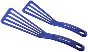 Rachael Ray Kitchen Tools And Gadgets Nylon Cooking Utensils/Spatula/Fish Turners - 2 Piece, Blue