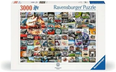 أحجية الصور المقطوعة من Ravensburger 99 Volkswagen Vw Campervan Moments مكونة من 3000 قطعة للبالغين والأطفال بعمر 12 عامًا فما فوق