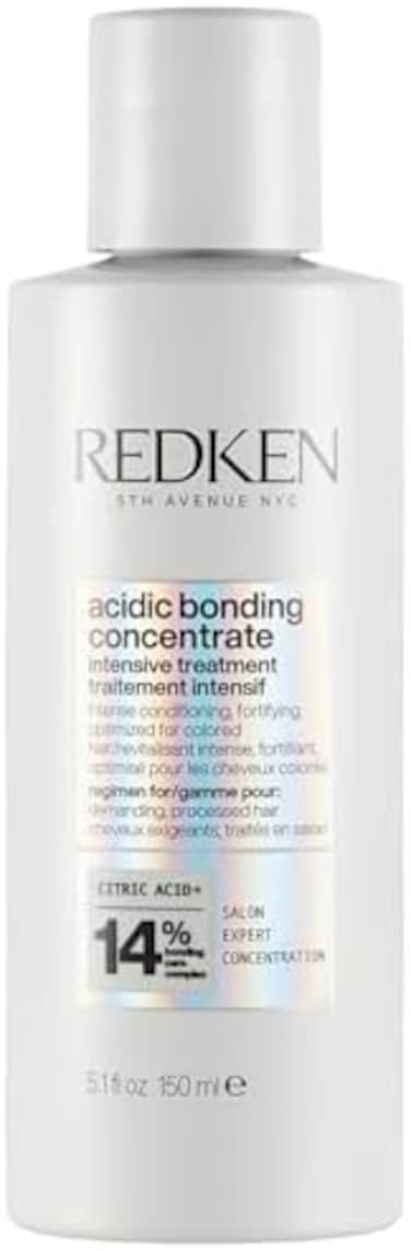 Redken Acidic Bonding Concentrate Intensive Pre-Treatment, Repairs Broken Bonds, For Damaged Hair, Bonding Care, 150ml
