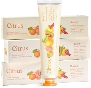 Revitin Natural Toothpaste And Prebiotic Oral Therapy - Pack Of 3