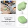 غطاء حافظة R-Fun Airpods Pro مع سلسلة مفاتيح، ملحقات جلدية واقية كاملة من السيليكون للنساء والرجال والبنات مع Apple 2019 أحدث حافظة Airpods Pro، مصباح أمامي مرئي - أفوكادو
