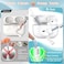 غطاء حافظة R-Fun Airpods Pro مع سلسلة مفاتيح، ملحقات جلدية واقية كاملة من السيليكون للنساء والرجال والبنات مع Apple 2019 أحدث حافظة Airpods Pro، مصباح أمامي مرئي - أفوكادو