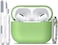 غطاء حافظة R-Fun Airpods Pro مع سلسلة مفاتيح، ملحقات جلدية واقية كاملة من السيليكون للنساء والرجال والبنات مع Apple 2019 أحدث حافظة Airpods Pro، مصباح أمامي مرئي - أفوكادو