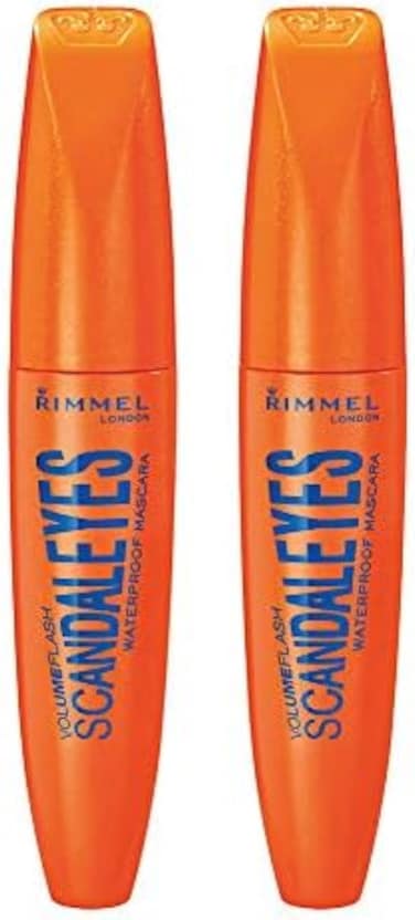 Rimmel Long Last Volume, Waterproof Mascara, Black, 2 Count