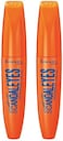 Rimmel Long Last Volume, Waterproof Mascara, Black, 2 Count